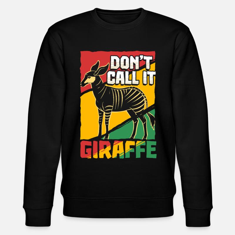 Okapi Animal - Sweat bio CHANGER Stanley/Stella Unisexe - noir