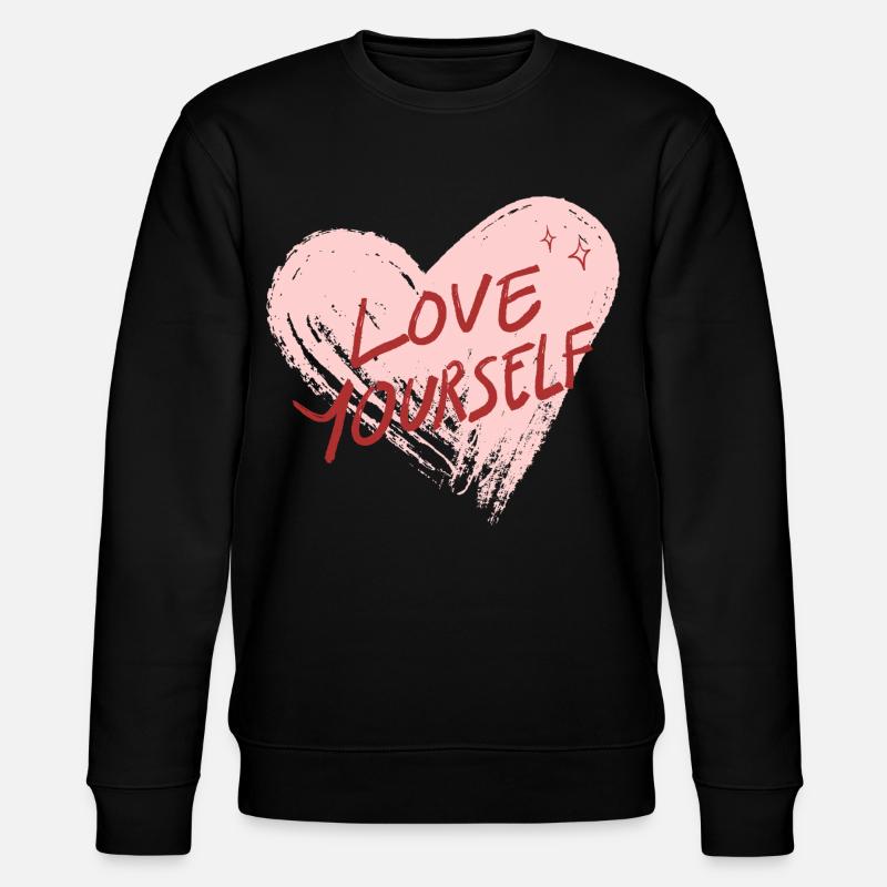 Love Yourself - Stanley/Stella Unisex Bio-Sweatshirt CHANGER  - Schwarz
