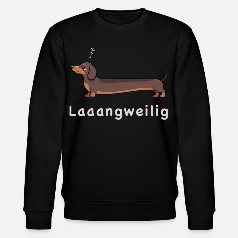 Humour de chien teckel looong - Sweat bio CHANGER Stanley/Stella Unisexe - noir