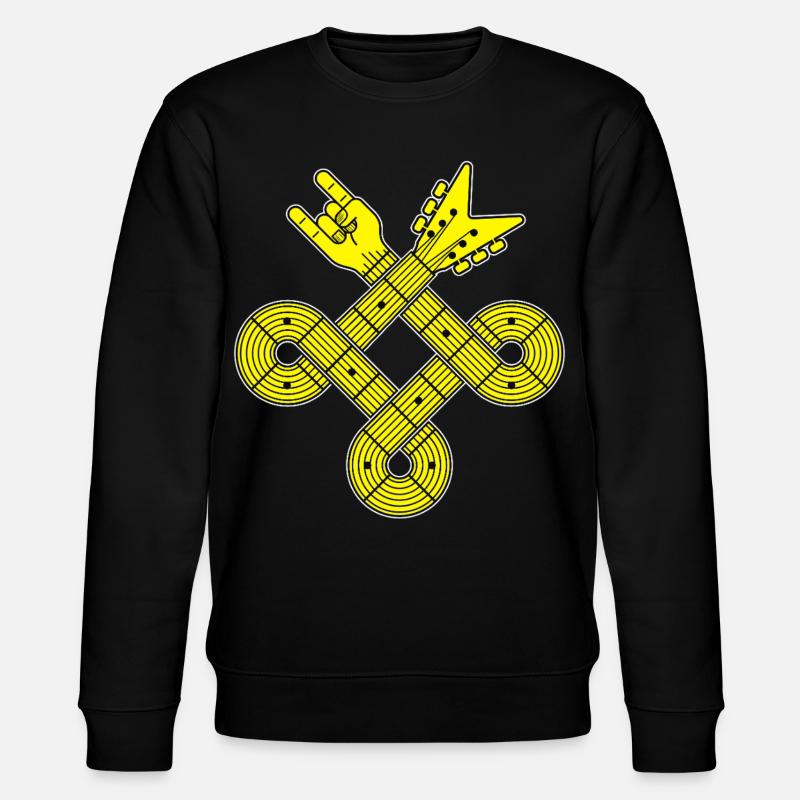 Guitar Celtic Knot - Stanley/Stella Unisex Bio-Sweatshirt CHANGER  - Schwarz
