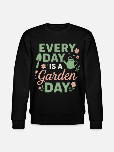 Garten Spruch Gartenliebe - Stanley/Stella Unisex Bio-Sweatshirt CHANGER  - Schwarz