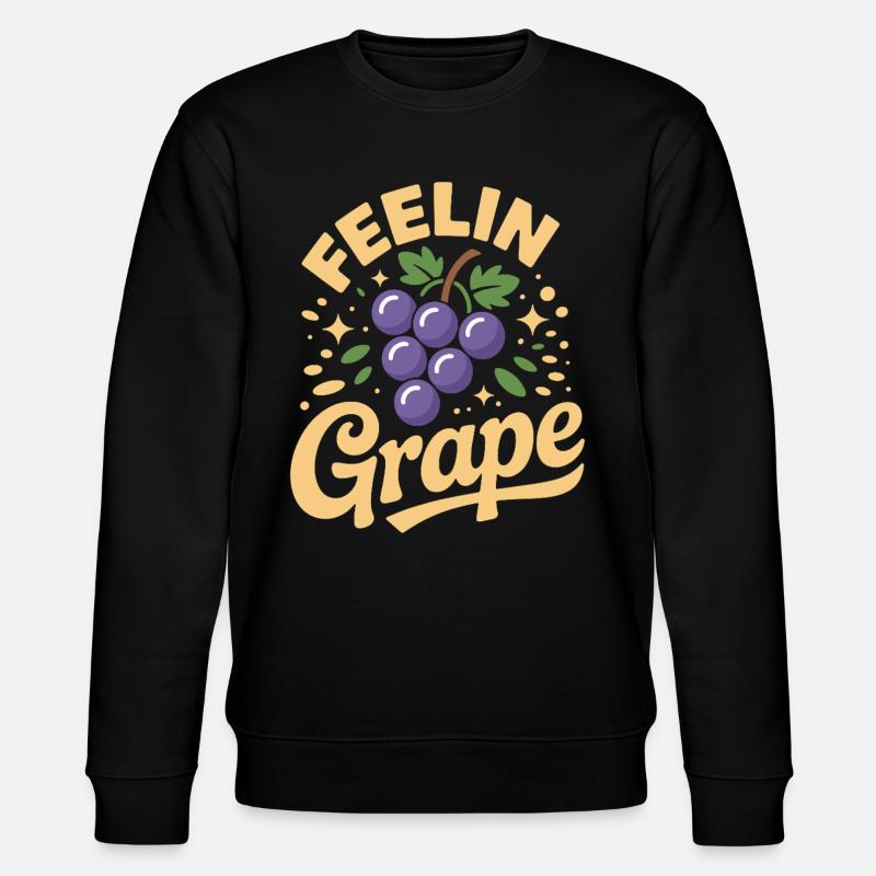 Feelin Grape - Stanley/Stella Unisex Bio-Sweatshirt CHANGER  - Schwarz