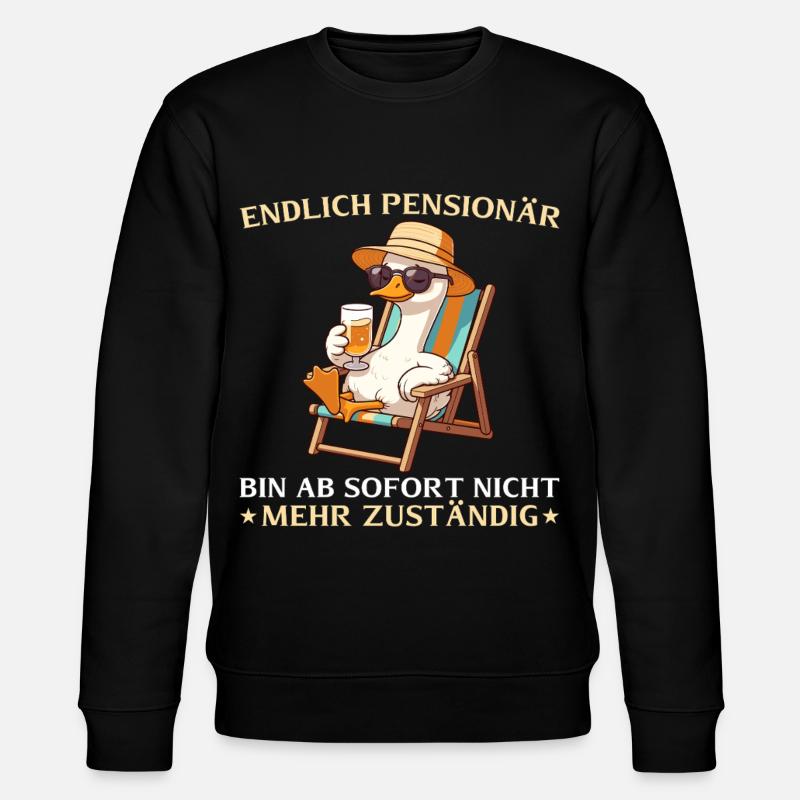 Gans retraité - Plus responsable Adieu - Sweat bio CHANGER Stanley/Stella Unisexe - noir