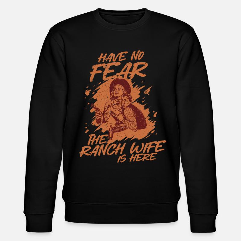 Épouse d’une mère fermière - Sweat bio CHANGER Stanley/Stella Unisexe - noir