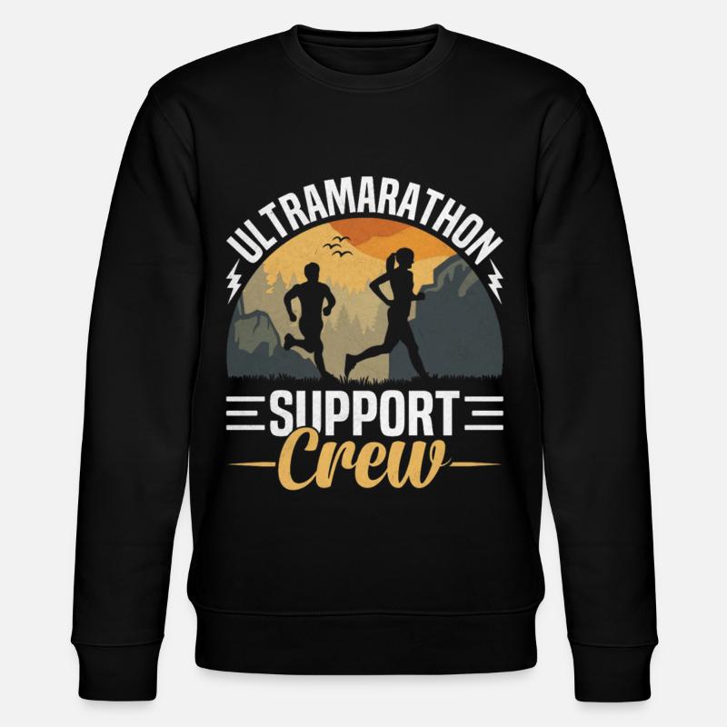 Coureur d’ultramarathon sur 50 miles - Sweat bio CHANGER Stanley/Stella Unisexe - noir