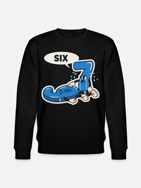 67 Six Seven Meme Christmas Italian meme - Stanley/Stella CHANGER Unisex Organic Sweatshirt - black