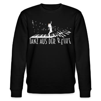 Tanz Spruch Tanzen Sprüche Tänzer Geschenk - Stanley/Stella Unisex Bio-Sweatshirt CHANGER  - Schwarz - Vorne - Nik (191cm) & Marisol (170cm)