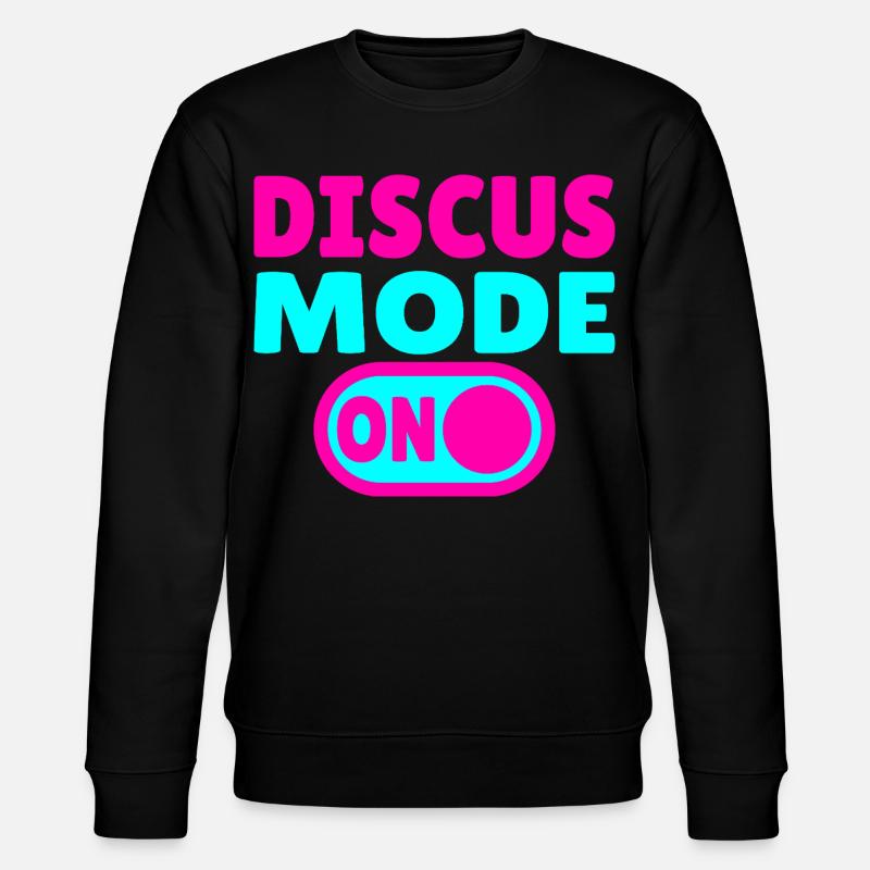 Discus Mode ON - Diskuswerfer - Stanley/Stella Unisex Bio-Sweatshirt CHANGER  - Schwarz