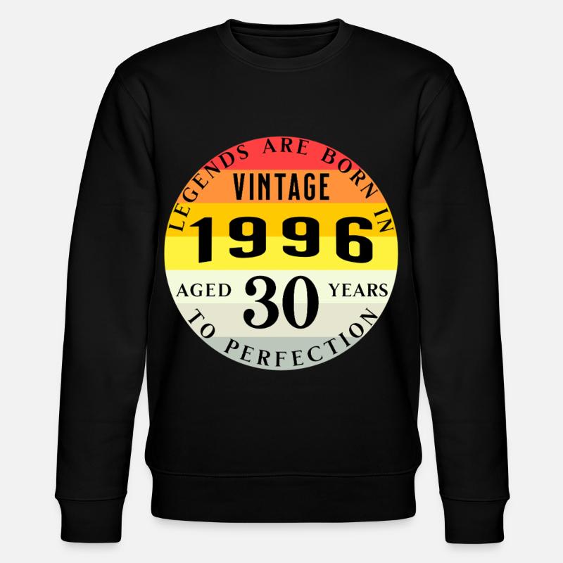 30e anniversaire 1996 - Sweat bio CHANGER Stanley/Stella Unisexe - noir
