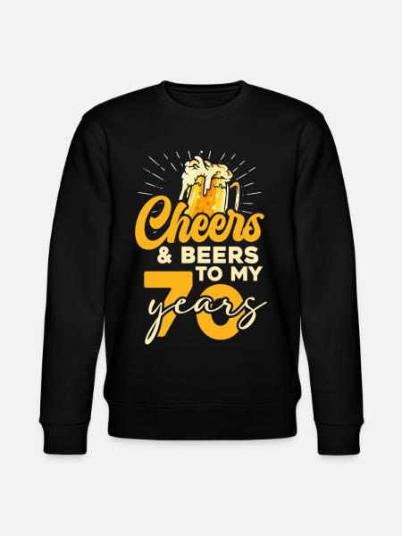 70 Jahre Cheers & Beers - Stanley/Stella Unisex Bio-Sweatshirt CHANGER - Schwarz