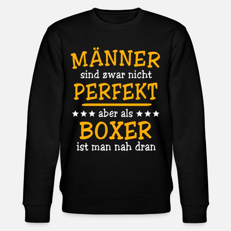 Boxer Boxen - Stanley/Stella Unisex Bio-Sweatshirt CHANGER  - Schwarz