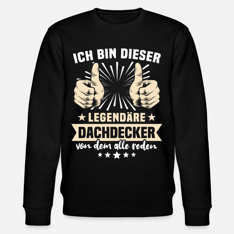 Dictons de couvreur - Sweat bio CHANGER Stanley/Stella Unisexe - noir