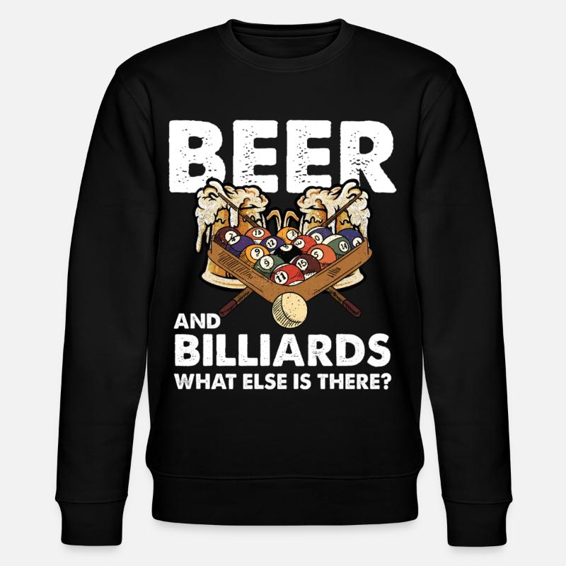 Bière et billard – soirée jeux - Sweat bio CHANGER Stanley/Stella Unisexe - noir