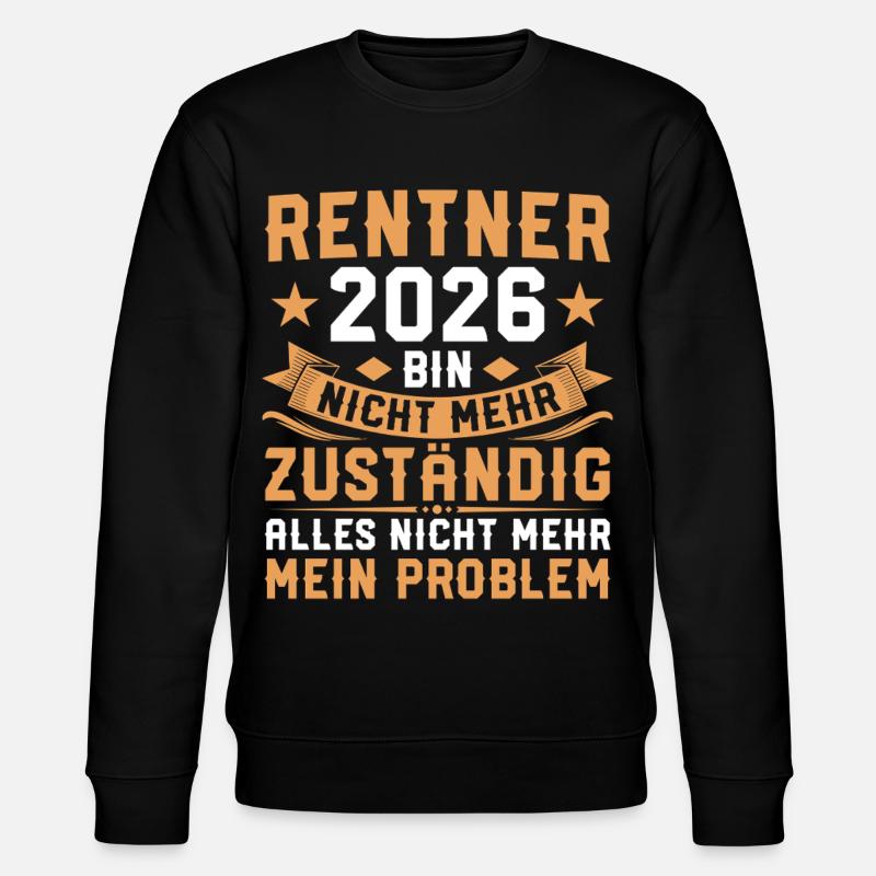 Retraite non responsable - Retraités 2026 - Sweat bio CHANGER Stanley/Stella Unisexe - noir