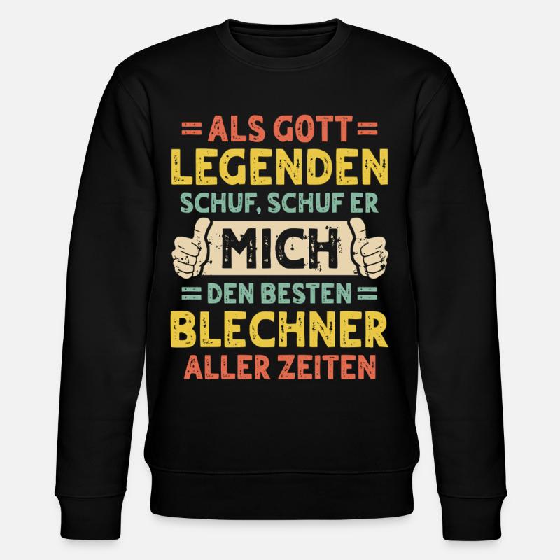 Blechner - Stanley/Stella Unisex Bio-Sweatshirt CHANGER  - Schwarz