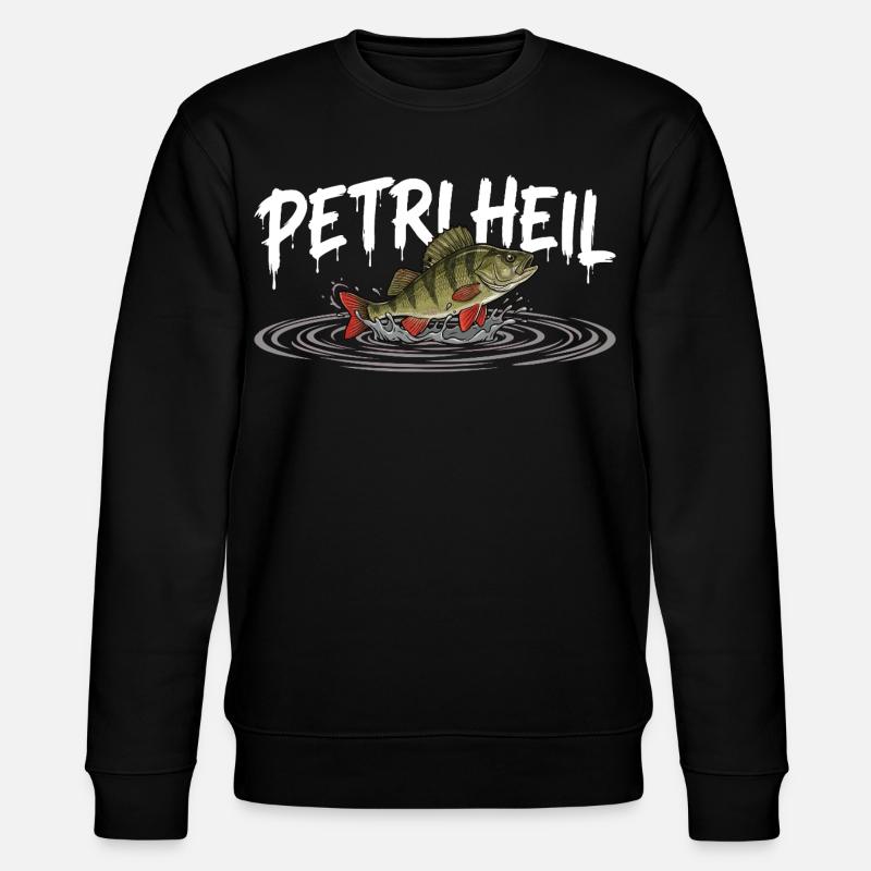 PETRI HEIL – Salut pêcheur avec perche - Sweat bio CHANGER Stanley/Stella Unisexe - noir