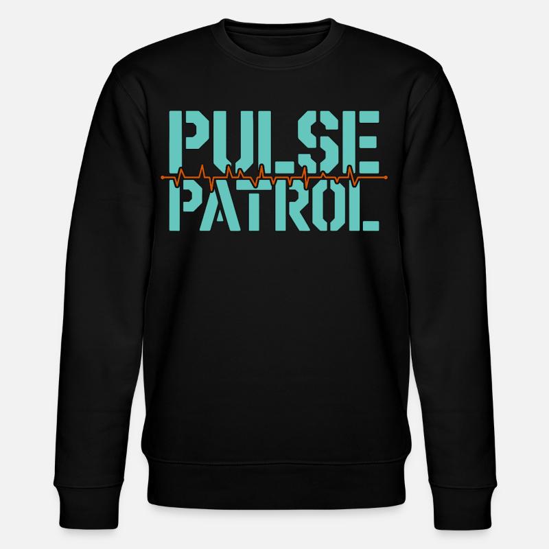 Cardiac Tech Pulse Patrol Pacemaker Technician - Stanley/Stella Unisex Bio-Sweatshirt CHANGER  - Schwarz