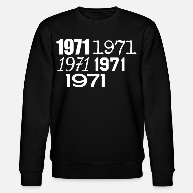 1971 - Stanley/Stella Unisex Bio-Sweatshirt CHANGER  - Schwarz