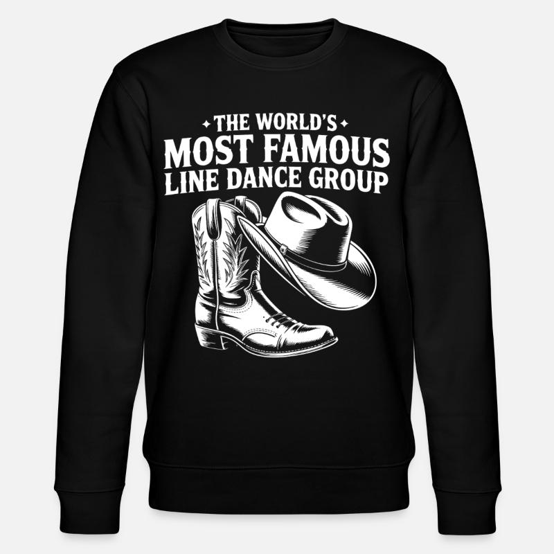 Western Line Dance Legende - Stanley/Stella Unisex Bio-Sweatshirt CHANGER  - Schwarz