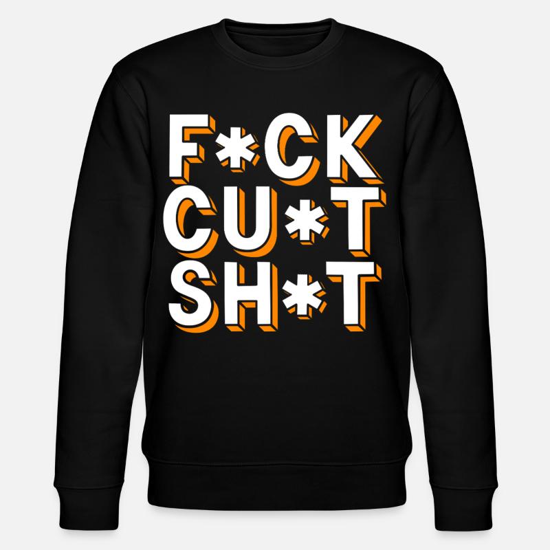 Schimpfwörter Zensierter Text - Stanley/Stella Unisex Bio-Sweatshirt CHANGER  - Schwarz