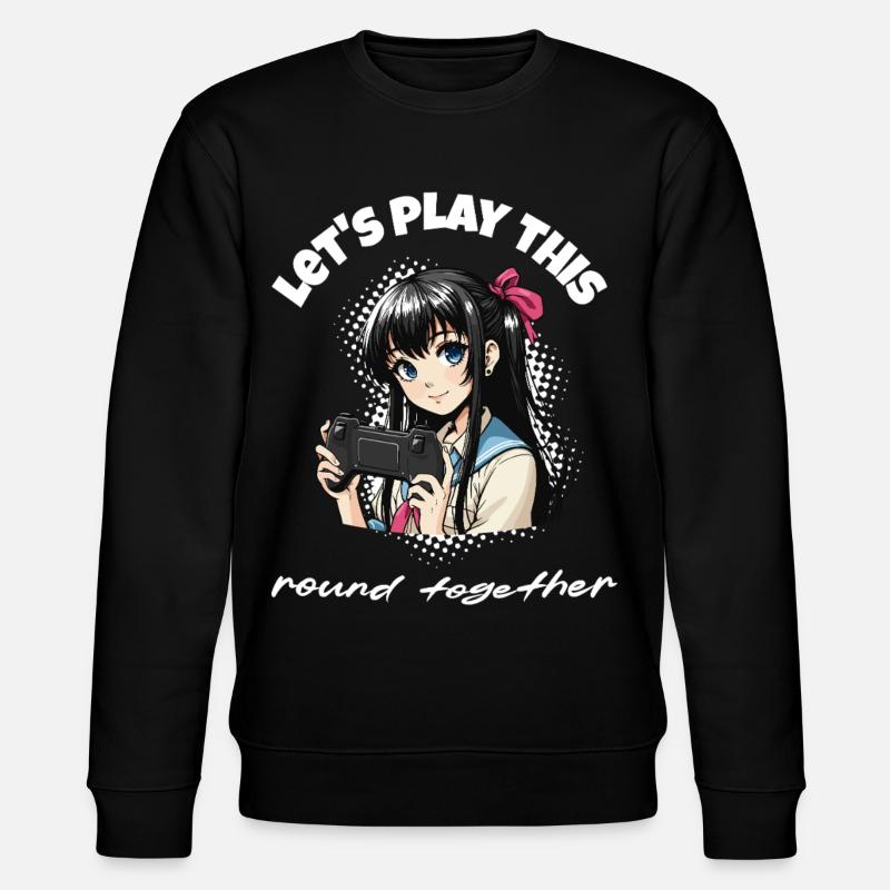 Lets Play Together - Gaming Design - Stanley/Stella Unisex Bio-Sweatshirt CHANGER - Schwarz