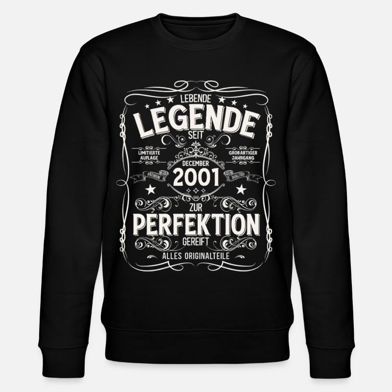 24e anniversaire Millésime Décembre 2001 - Sweat bio CHANGER Stanley/Stella Unisexe - noir