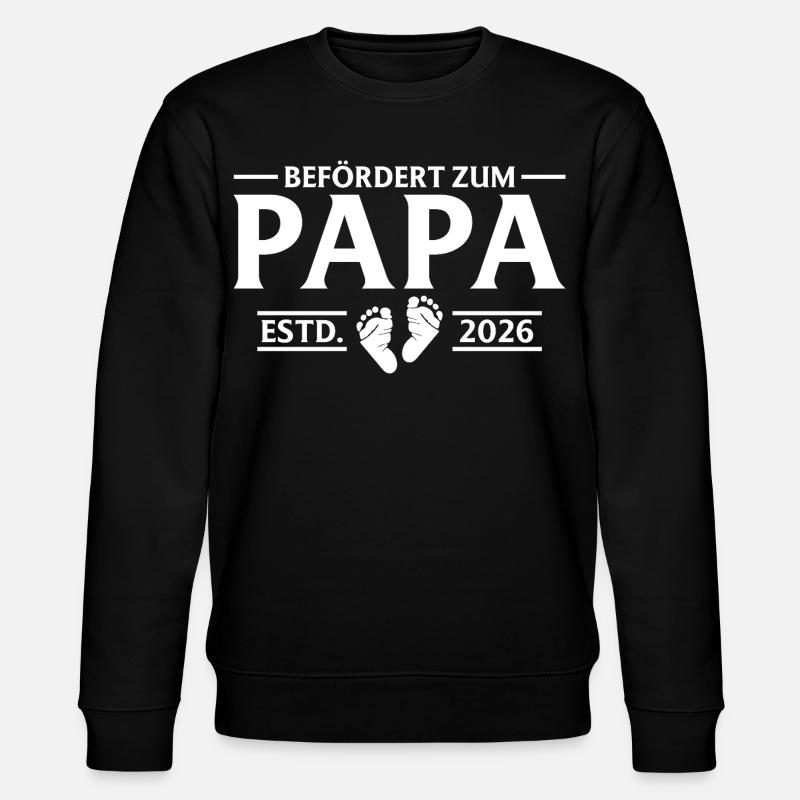 Promu Papa 2026 Paternité - Sweat bio CHANGER Stanley/Stella Unisexe - noir
