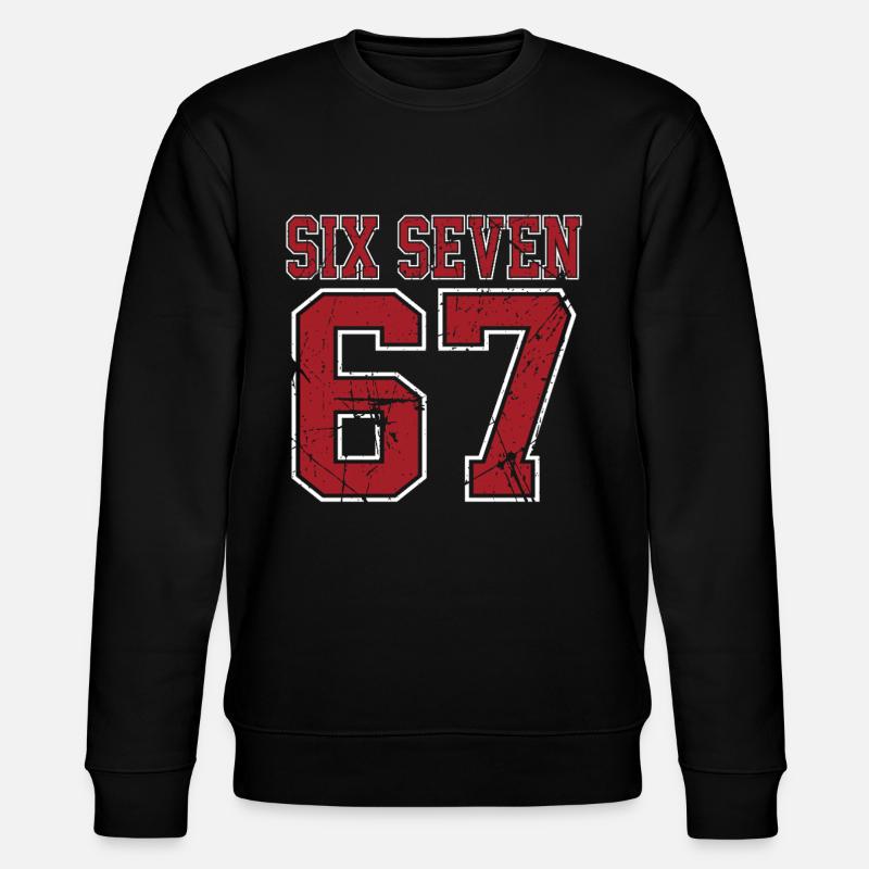 67 Six Seven 6-7  - Stanley/Stella Unisex Bio-Sweatshirt CHANGER  - Schwarz