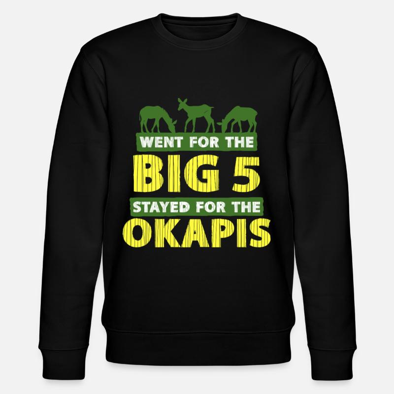 Okapi Animal - Sweat bio CHANGER Stanley/Stella Unisexe - noir