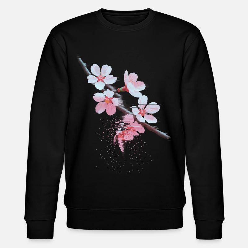 Succursale d’art bug de Cherry Blossoms - Sweat bio CHANGER Stanley/Stella Unisexe - noir