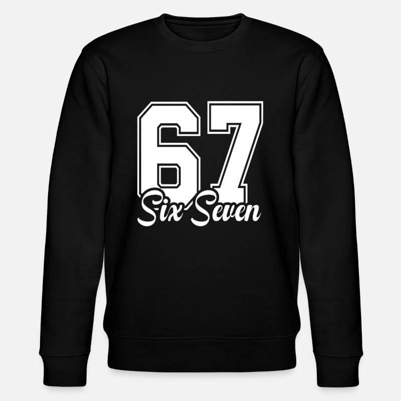 67 - Six Seven  6-7 SixSeven - Stanley/Stella Unisex Bio-Sweatshirt CHANGER  - Schwarz
