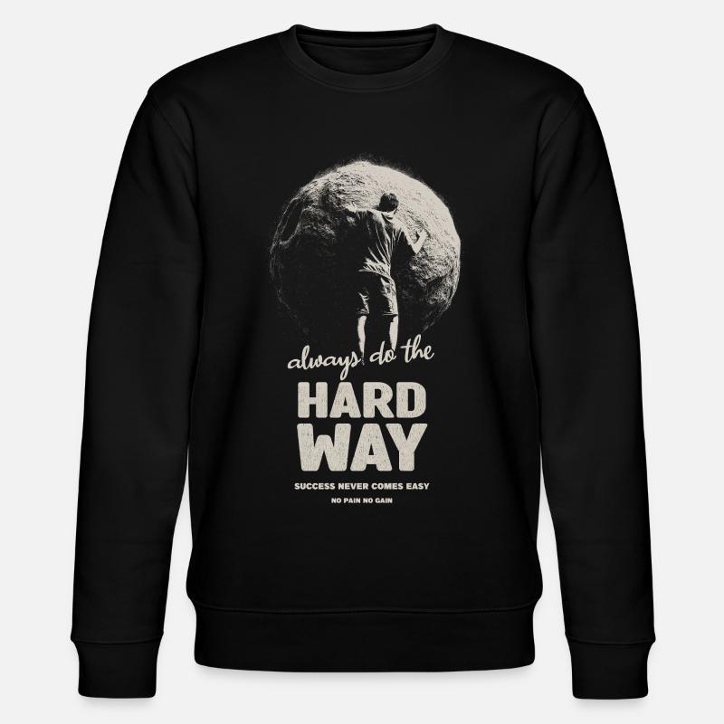 Harter Weg - Stanley/Stella Unisex Bio-Sweatshirt CHANGER  - Schwarz