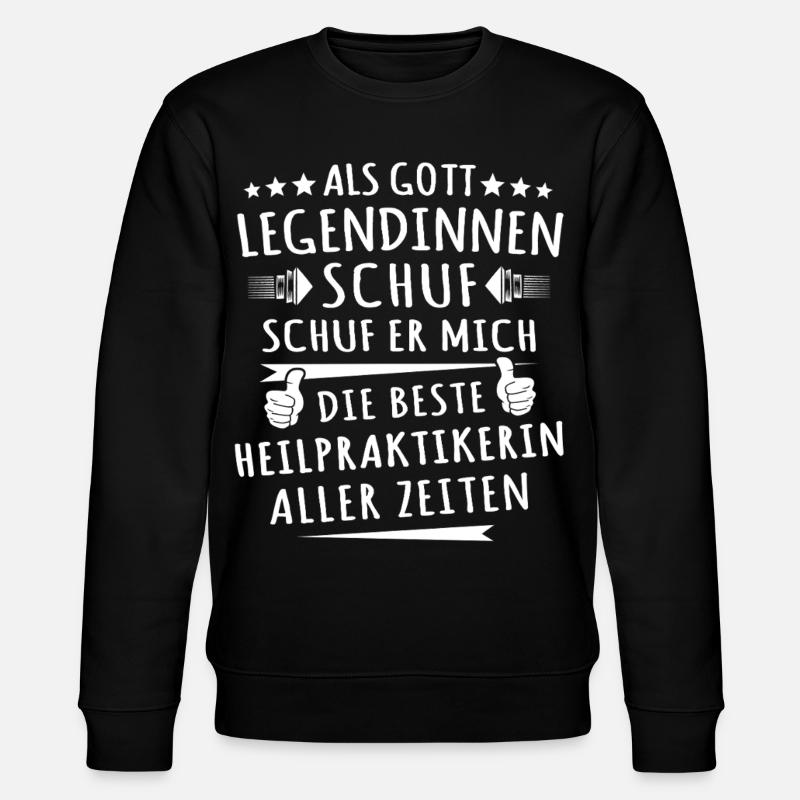 Bester Heilpraktikerin - Stanley/Stella Unisex Bio-Sweatshirt CHANGER  - Schwarz