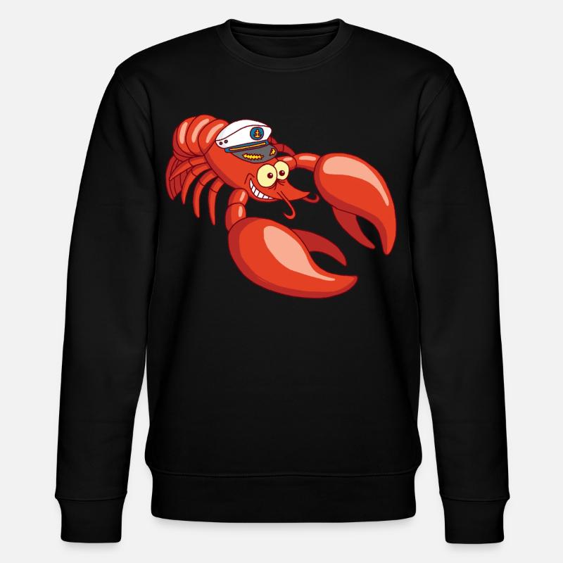 Captain Lobster - Stanley/Stella Unisex Bio-Sweatshirt CHANGER  - Schwarz