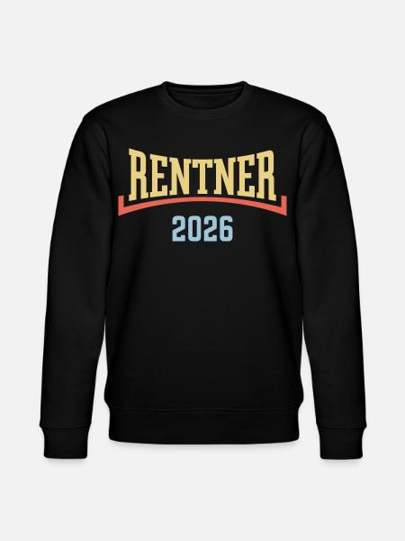 Retirees 2026 (Pension/Retirement/Concave/3C) - Stanley/Stella CHANGER Unisex Organic Sweatshirt - black
