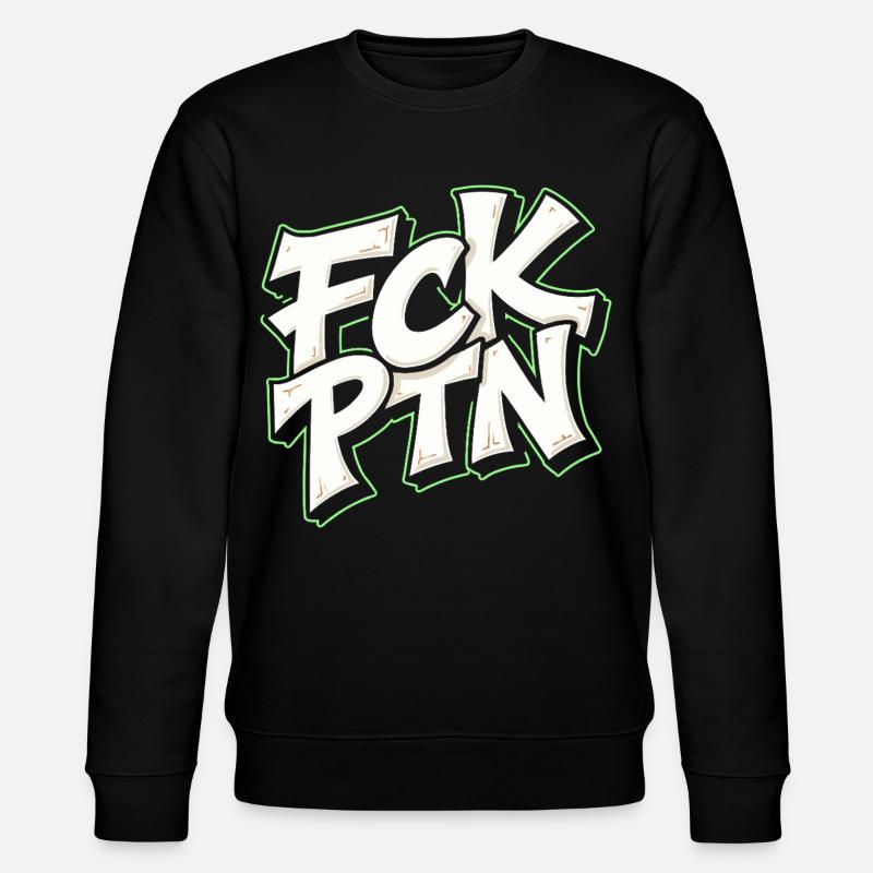 FCK PTN Anti Putin Statement - Stanley/Stella Unisex Bio-Sweatshirt CHANGER - Schwarz