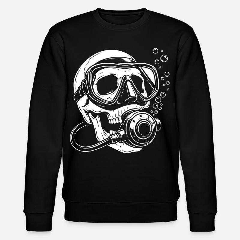 Taucher Design - Scuba Diver - Stanley/Stella Unisex Bio-Sweatshirt CHANGER  - Schwarz