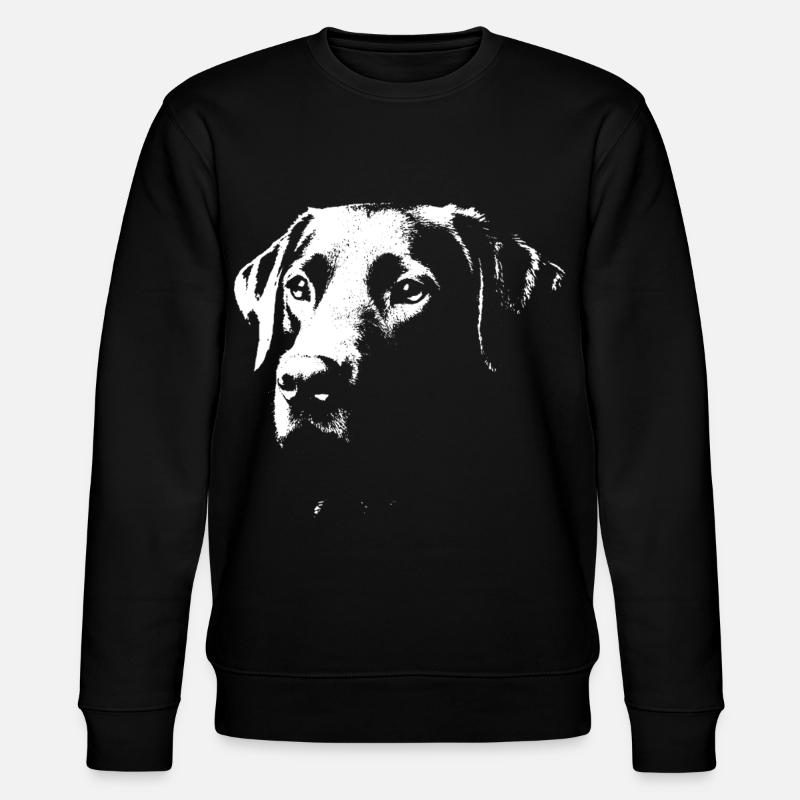Stilvolles Labrador-Design - Stanley/Stella Unisex Bio-Sweatshirt CHANGER  - Schwarz