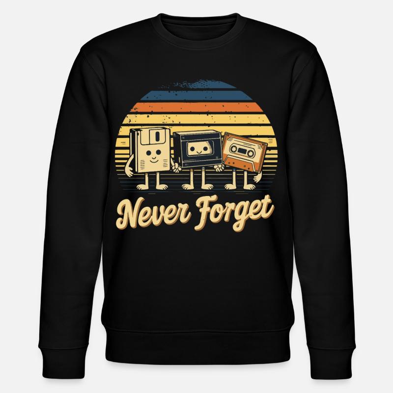 Never forget - Stanley/Stella Unisex Bio-Sweatshirt CHANGER  - Schwarz