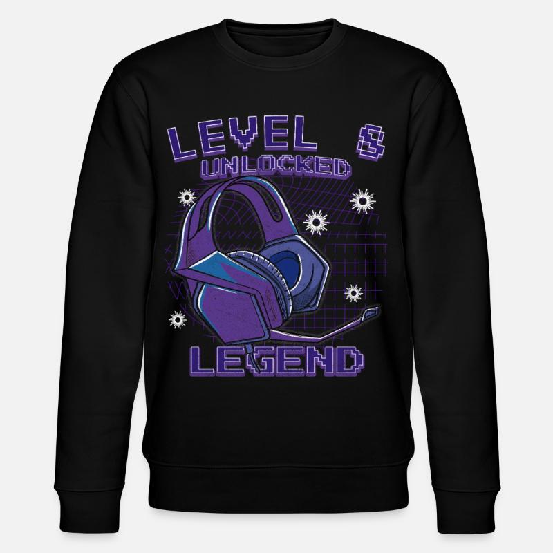 Casques Level 8 Up Legend - Sweat bio CHANGER Stanley/Stella Unisexe - noir