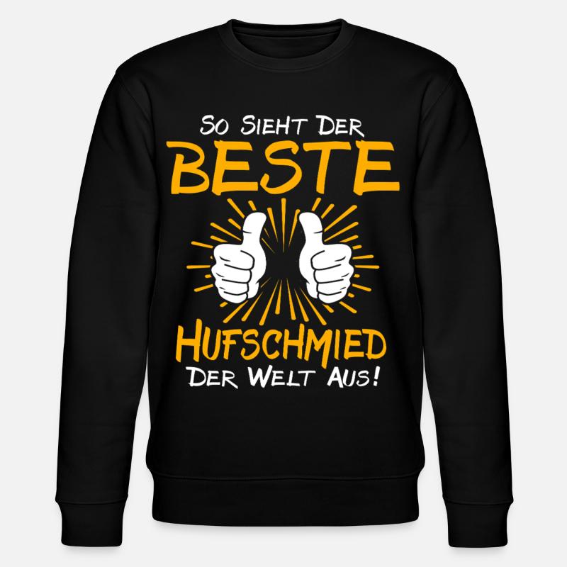 Hufschmied Geschenkidee - Stanley/Stella Unisex Bio-Sweatshirt CHANGER  - Schwarz