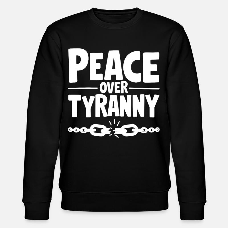 Peace Over Tyranny Kette zerbricht - Stanley/Stella Unisex Bio-Sweatshirt CHANGER - Schwarz