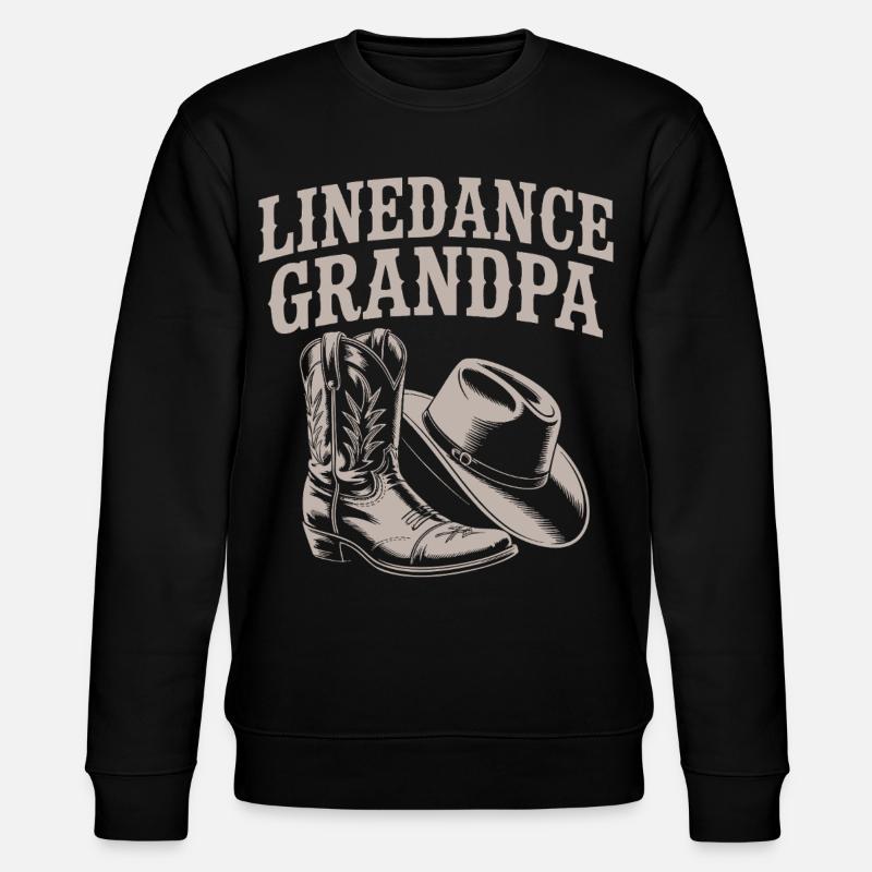 Linedance Opa Boots - Stanley/Stella Unisex Bio-Sweatshirt CHANGER  - Schwarz