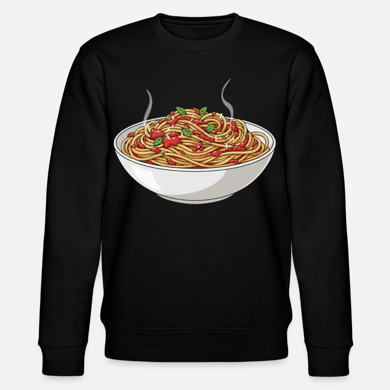 Spaghetti Dampftraum - Stanley/Stella Unisex Bio-Sweatshirt CHANGER  - Schwarz