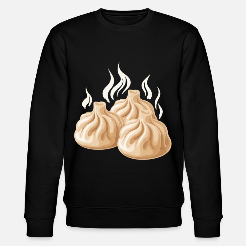 Steaming dumpling design - Stanley/Stella CHANGER Unisex Organic Sweatshirt - black
