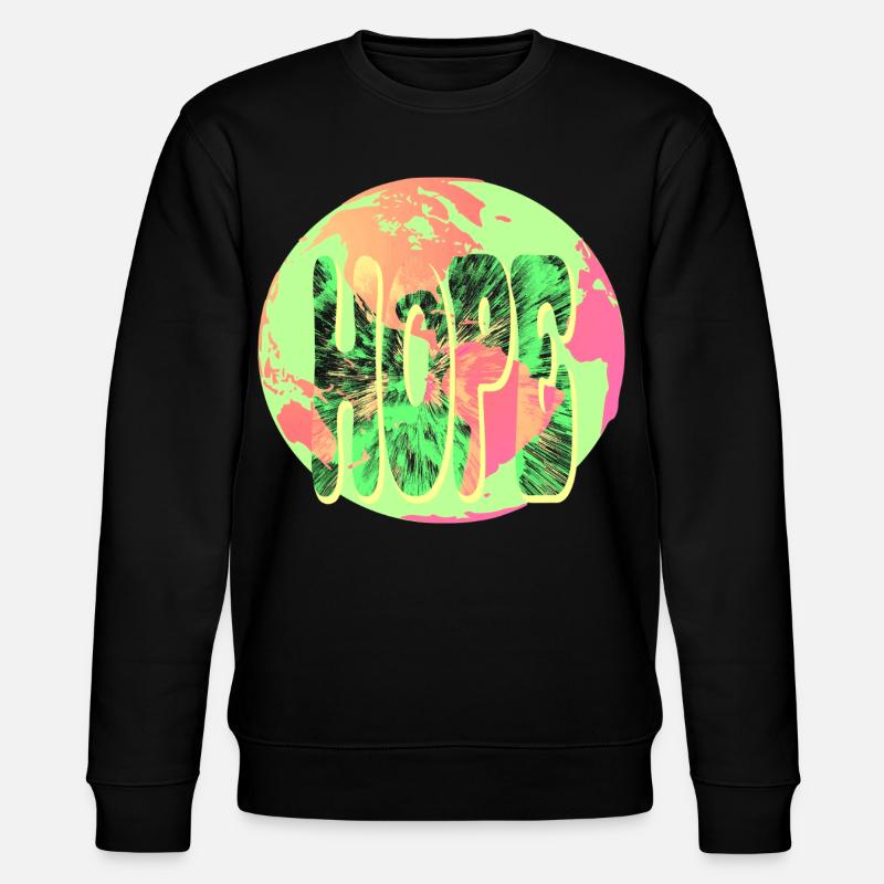 Circulaire Hope Neon Tie-Dye - Sweat bio CHANGER Stanley/Stella Unisexe - noir