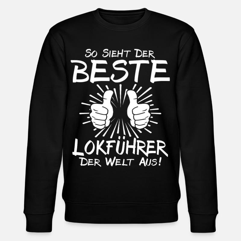 Bester Lokführer - Stanley/Stella Unisex Bio-Sweatshirt CHANGER  - Schwarz