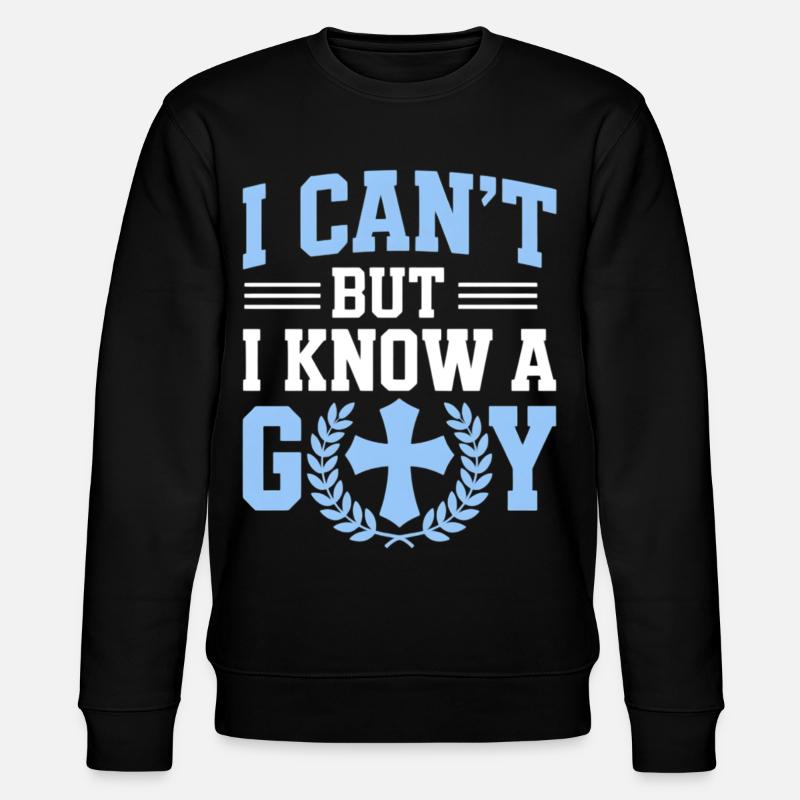 I can't, I know God - Stanley/Stella CHANGER Unisex Organic Sweatshirt - black