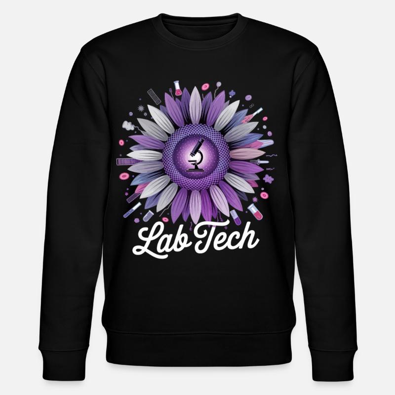 LabTech Sunflower Microscope - Stanley/Stella CHANGER Unisex Organic Sweatshirt - black