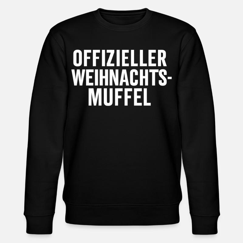 Offizieller Weihnachtsmuffel - Stanley/Stella Unisex Bio-Sweatshirt CHANGER  - Schwarz